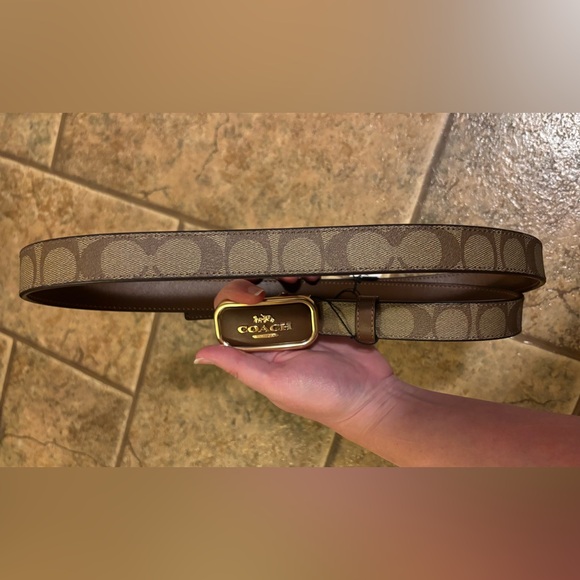 Coach Accessories - NWT Coach Signature Buckle Cut To Size Morgan Belt, 25mm